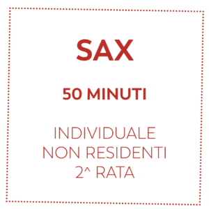 SAX 50 MIN - NON RESIDENTI - 2^ RATA