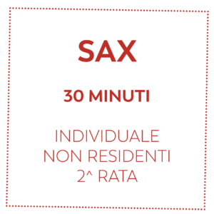 SAX 30 MIN - NON RESIDENTI - 2^ RATA