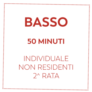 BASSO 50 MIN - NON RESIDENTI - 2^ RATA