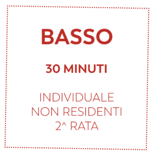 BASSO 30 MIN - NON RESIDENTI - 2^ RATA