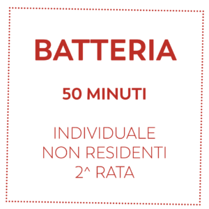 BATTERIA 50 MIN - NON RESIDENTI - 2^ RATA